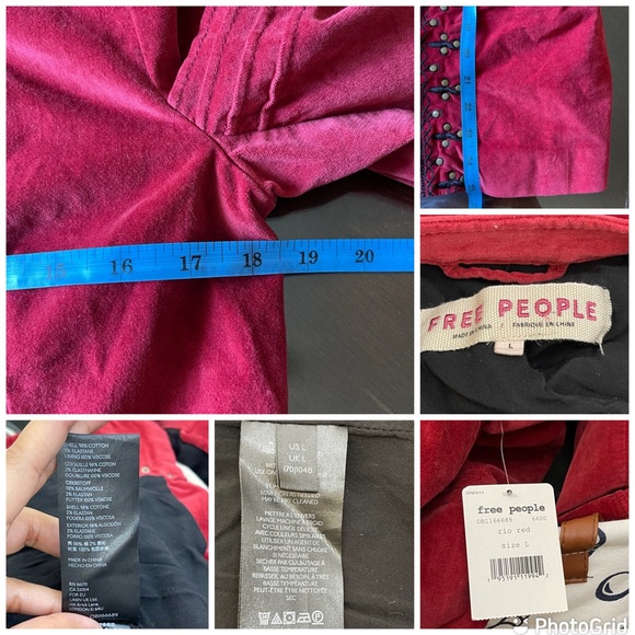 FREE PEOPLE Maven Studded and Embroidered Velvet Jacket Large - Picture 2 of 11